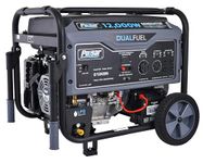 Pulsar 12,000W Dual Fuel Portable Generator in Space Gray with Electric Start, G12KBN