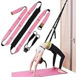 Xemz Back Bend Assist Trainer - Improve Back and Waist Flexibility, Door Flexibility Stretching Strap, Home Equipment for Ballet, Dance, Yoga, Gymnastics, Cheerleading, Splits (Light Pink)