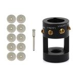 Aluminum TIG Sharpener Welding Tungsten Grinder Head Tool,Tungsten Electrode Sharpener Grinder Head TIG Welding Tool with 4 Cut-Off Slot Multi-Angle & Offsets