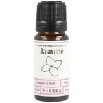 Nikura | Jasmine Fragrance Oil - 10ml | Perfect for Soap Making, Candle Making, Wax Melts, Diffuser | Great for use in Bath Bombs, Perfume Oil, Perfume Scents, Potpourri | Vegan & UK Made