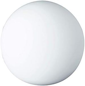 Reality R5220-07 PingPong - Lámpara de Sobremesa con Bombilla E27 no Incluida, 25 W, 230 V, A++, E, IP20, Vidrio, color Blanco, 18,5 x 20 x 20 cm, Diámetro 20 cm