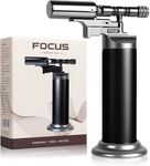 Kitchen Torch Lighter, Powerful & Windproof Jet Torch Flame, Butane Gas refillable, Multi-Purpose Blow Torch Lighters for Cooking, Creme Brulee, BBQ, Soldering (NO Butane Gas)