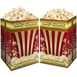 Mac-Corns Event/Buffet Bulk Pack - 3kg Sweet Popcorn ~ Large Serving Cartons + 60 Popcorn Tubs + 2 Scoops - Traditionally Popped, Allergen Free