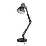 Globe Electric 5698601 Swing-Arm Desk Lamp, with Base, Black