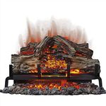 Napoleon Woodland 24 - NEFI24H - Electric Log Set, Electric Fireplace, 24-in, Hand Painted Realistic Logs, High Intensity LED Lights, Realistic Fire, Glowing Logs, Fireplace Insert, Remote Included