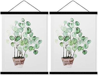 Magnetic Poster Hanger Wooden Poster Hangers, 24 Inch, Extra Strong Magnets, Quick Assembly and Easy Use, Wood Poster Hanger for Wall Art, Pictures, Prints, Maps, Canvas, 24x36 24x32 24x18, Black