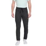 Poomer Men's Premium Cotton Solid Track Pants Dark Grey