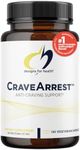 Designs for Health CraveArrest - L-Tyrosine Anti-Craving Support Supplement with 5-HTP, B6, Rhodiola, B12 - Designed for Serotonin + Dopamine Support (120 Capsules)