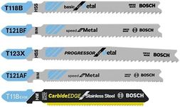 Bosch TPM005 5 pc. Pro-Metal T-Shank Jig Saw Blade Set