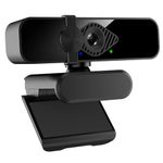 Dobuhont 2K Webcam for PC, 85° View USB Computer Camera, with Noise Canceling Microphone & Privacy Cover, HD Web Camera for Desktop Laptop Monitor Mac Streaming, Gaming & Video Calling Webcam