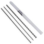 3pc Long Masonry Drills for Bricks Blocks Concrete Carbide Tips 400mm 8-12mm