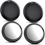 ZOOBELIO Air Tracker Tags 4 Pack - Bluetooth Wallet Tracker, Keys Finder Work with Apple Find My (iOS Only), Smart Item Locator Tags for Luggage, Backpack, Phone (Black)