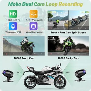 Carpuride W603D Motorcycle GPS CarPlay Screen – 6.3” Waterproof Touchscreen, Wireless CarPlay & Android Auto, HD Dual Cameras, Remote Control