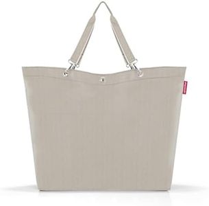 reisenthel Shopper XL Herringbone Sand - Spacious Shopping Bag and Elegant Handbag in One - Made of Water-Repellent Material