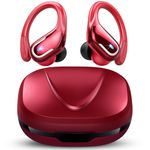 Wireless Earbuds Sport, Bluetooth 5.3 Headphones, Wireless Earphones 75H Playtime and HiFi Stereo Sound with Mic, IP7 Waterproof, Dual LED Display in Ear EarHooks, USB-C, Headsets for Sport, Running
