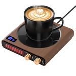 CEROBEAR Mug Warmer, 50W Electric Coffee Mug Warmer for Desk Office, Cup Warmer with 9 Tempreture Settings, 1-9H Timing, 4H Auto Shut Off, Smart Beverage Warmer for Coffee, Cocoa, Tea, Milk