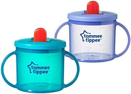 Tommee Tippee Free Flow Trainer Cup with Handles, BPA-free, 6 Ounce, 2 Count (Colors May vary)