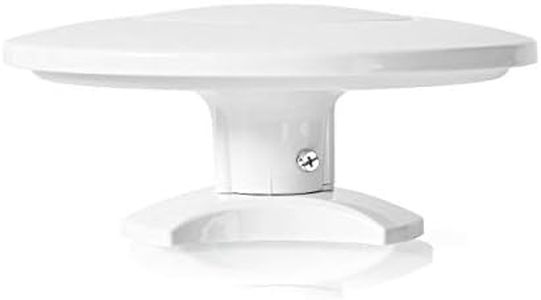 NEDIS - Antenna HDTV - Guadagno 46dB - FM/VHF/UHF - Portata 50 km - per esterni - Bianco ANOR5003BK700, compatta