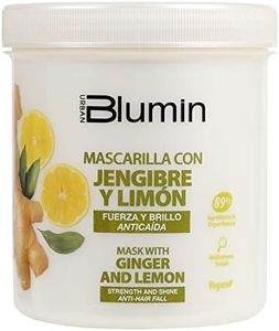 Blumin Mascarilla para el cabello de Jengibre y Limón, aporta Fuerza y Brillo, 700 ml