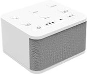 White Noise Generator, Rain Sound Machine for Sleeping, Baby Soother - Portable White Noise Machine for Office Privacy & Noise Canceling, Sound Machine Battery Operated or Plug-in Nature Noise Maker