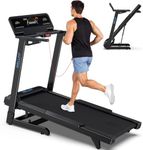WELLFIT Treadmill with 15% Auto Incline, Foldable Heavy Duty Treadmill