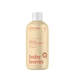 ATTITUDE Bubble Bath and Body Wash for Baby, EWG Verified, Dermatologically Tested, Plant- and Mineral-Based Ingredients, Vegan and Cruelty-free, Pear Nectar, 473 mL