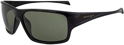 Islander Eyes Bonaire Polarized Sunglasses for Men or Women Sports Wraparound Black Frame w/Grey Lens