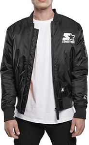 STARTER BLACK LABEL Men's Starter The Classic Logo Bomber Jacket, Black, M