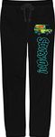 Scooby Doo Mystery Machine Logo Men's Black Graphic Pajama Pants-Medium