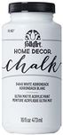 FolkArt Home Decor Chalk Furniture & Craft Paint in Assorted Colors, 16 oz, 34846 White Adirondack