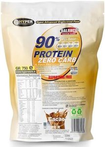 Hyper 90% PROTEIN ZERO CARB 4 Fonti Proteine Dellattosate Cacao gr 750 Frullati/Shakes Proteici Dimagranti Sostituto del Pasto Dieta Proteica Povere di Carboidrati e Grassi Dimagrire Perdere Peso
