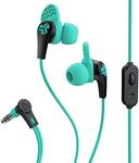 JLab JBuds Pro Signature Earbuds, Titanium 10mm Drivers, Music Controls, Universal Mic, Custom Fit with Cush Fins (Teal)