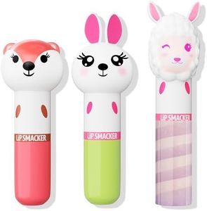 Lip Smacker Lippy Pals 3 Pack Lip Kit- Unicorn/Panda/Kitten Foxy Apple/Hoppy Carrot Cake/Straw-Ma Llama Berry