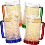 Fasmov Freezer Beer Mugs, 4 Pack Do