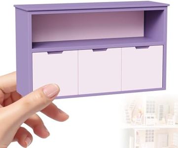 1:12 Scale Doll House Accessories and Furniture, Dollhouse Bookshelf Features a Realistic Design, Collectible Miniature Bookcase Toy Gift for Kids & DIY Enthusiasts