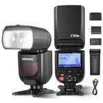 NEEWER Z760-N TTL Camera Flash Speedlite Compatible with Nikon DSLR, 76Ws GN60 2.4G 1/8000s HSS Speedlight, TCM Conversion, 7.4V/2600mAh Lithium Battery Charger Set, 480 Full Power Flashes