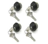 Mortise Lock Cylinders 4-Pack (Same Keys), Adams Rite Cam for Storefront Doors in Duronotic