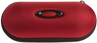 Oakley unisex adult Ballistic Sunglass Case, Red, One Size US