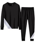 RABBY track suit for men & cord set (BLACK_XL)