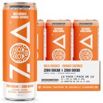 ZOA Zero Sugar Energy Drinks, Wild Orange - 355ml (Pack of 12)