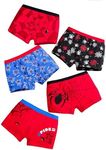 Floerns Boy's 5 Pack Cartoon Boxer 