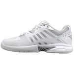 K-Swiss Tennis Women's Receiver V Tennis Shoe, White/Vapor Blue/Silver, 7 UK