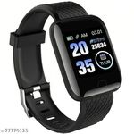 Orlove®I D 116 Fitness Smart Band Activity Tracker Smartwatch with Sleep Monitor, Step Tracking, Heart Rate Sensor for Men, Women, Kids (Black)