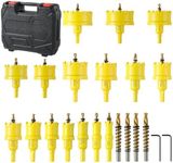 24Pcs Carbide Hole Saw Kit,5/8'' to