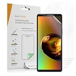 kwmobile Screen Protectors Compatible with Sony Xperia 10 VI Screen Protector - 6x Ultra-Clear Transparent Phone Films