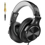 OneOdio A71D Wired Over-Ear Headphones, Studio Monitor Headsets, Hi-Res DJ Stereo Headphone with Foldable Design, 3.5/6.35MM Plug for AMP Recording Podcast Mixing PC Guitar