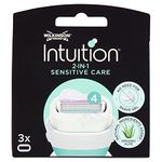 WILKINSON SWORD - Intuition Sensitive Care For Women | No Shave Gel Needed | Pack of 3 Razor Blade Refills