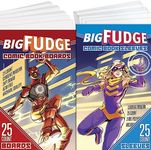 BIG FUDGE Comic Book Bags and Backing Boards - Comics Cover Plastic Protector Sleeves and Acid Free Board - 7.25” x 10.5" Sleeve Bag and 6.87” x 10.5” Board - Comic Books Supplies