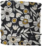 Karma Medium Headband B&W Floral