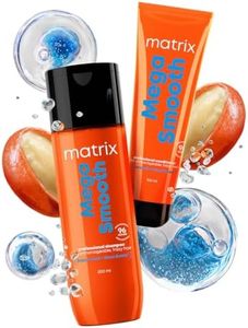 MATRIX Mega Smooth Shampoo and Conditioner Combo for Frizzy, Dry Unmanageable Hair | Defy Frizz for 4 Days | Used by 1 Lakh Hairstylists* | with Shea Butter and Amino Acid (200ml + 100ml)